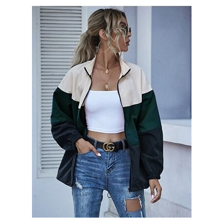Casual Fashion Stylist Windbreaker Waterproof Jacket Women