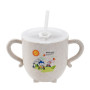 280ML Baby Learning Drinking Cup With Double Handles And Lid Leak-proof Baby Milk Water Cup Bottle Infant Toddler Kids Straw Cup
