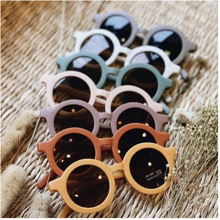 Lovely Kids Baby Sunglasses Children Sun Glasses Round Street Beat Baby Boy Girls Eyeglasses Cute Shades Outdoor Look