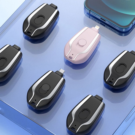 Hot Sale 1500mAh Portable Mini Type-C Power Bank Keychain Emergency Charger for Android Smartphone Automatic Startup Power Bank