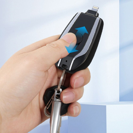 Hot Sale 1500mAh Portable Mini Type-C Power Bank Keychain Emergency Charger for Android Smartphone Automatic Startup Power Bank