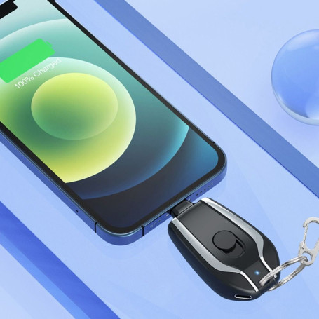 Hot Sale 1500mAh Portable Mini Type-C Power Bank Keychain Emergency Charger for Android Smartphone Automatic Startup Power Bank