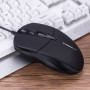 FORKA USB Wired Computer Mouse Silent Click LED Optical Mouse Gamer PC Laptop Notebook Computer Mouse Mice for Office Home Use