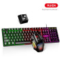 Gamer Keyboard And Mouse PC Gaming Keyboard RGB Backlit Keyboard Rubber Keycaps Wired Russian Keyboard Mouse Gamer Gaming Mouse