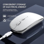 Wireless Mouse for Laptop, 2.4 GHz Cordless Mouse with USB/USB-C Dual Receiver for Computer, Rechargeable Portable Mouse