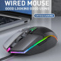 Wired Gaming Mouse 1600 DPI Optical 6 Button USB Mouse With RGB BackLight Mute Mice For Desktop Laptop Computer Gamer Mouse