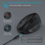 Jelly Comb Bluetooth Wireless Ergonomic Mouse Vertical Mouse USB Rechargeable Mice for PC Computer Notebook