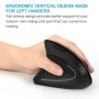 New Style Right Hand Fifth Generation Vertical Wireless Wired Optical Mouse Charging Upright Mouse in Stock