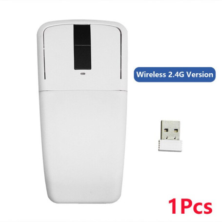 1/2Pcs Folding Wireless/ Bluetooth Arc Touch Computer Mute Office Mouse Ergonomic Slim Laser Mice For windows MAC/OS Microsoft