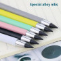 Eternal Pencil Tear Resistant Unlimited Writing Pen Mini Multipurpose  Durable Built-in Eraser Pencil