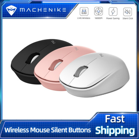 Machenike CM310 Wireless Mouse Silent Buttons Ergonomic Mute Mice Computer Mouse 1600 DPI Optical 2.4G Receiver Slim Mouse