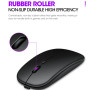 Bluetooth Dual-Mode Charging Mouse 5.0 Mute Silent Notebook Game Girls' G Wireless Black Mouse