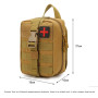 Tactical Emergency Survival First Aid Kit Tactical Waist Bag Medical Supplies First Aid Medical Kit Pouch For Climbing Adventure