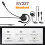 New Single Side Wired Office Headset With Microphone For Clear Call In The Call Center Ear Hook USB Wire Control 3.5mm AUX