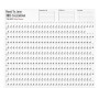 Schedule Planner Large Note-taking Grid 2023 Korean Style Poster Calendar for Home