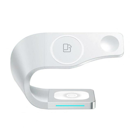 3-in-1 15W Anti-interference Phone Earphone Watch Magnetic Charger Wireless Charger Adapter for iPhone11/12/Pro/Max