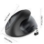 1x AA Battery Powered Vertical Wireless Mouse Ergonomic Mouse for Notebook T3EB