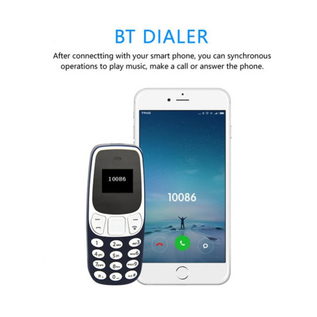 BM10 Super Small Mini Mobile Phones Portable Dual Sim Cards Voice Changer MP3/4 Player Mini Bluetooth-compatible Earphone Dialer