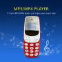 BM10 Super Small Mini Mobile Phones Portable Dual Sim Cards Voice Changer MP3/4 Player Mini Bluetooth-compatible Earphone Dialer