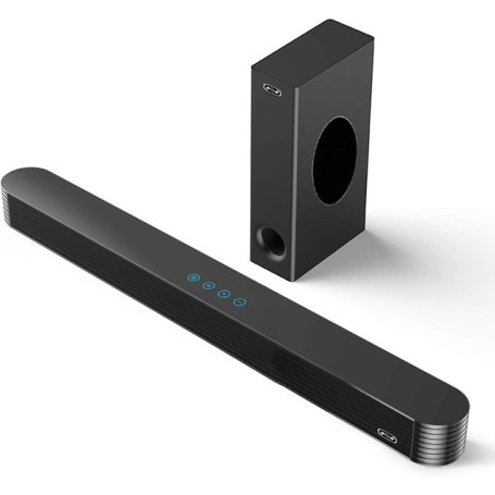 120W Home TV Theater Soundbar Bluetooth 5.0 Speakers Wireless Sound Bar 3D Stereo Column Surround Subwoofers with Remote Control