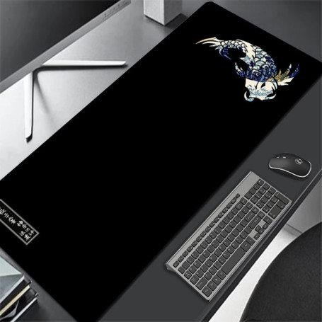 Oni Large Gaming Mouse Pad Japanese Black Table Mat Big Mousepad Gamer XXL 40x90cm Carpet Game Keyboard Mouse Mats Accessories