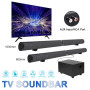 Home TV Soundbar Loudspeaker Speakers with Subwoofer Detachable Bluetooth 5.0 HiFi 3D Stereo Support AUX Optical RCA Sound Bar