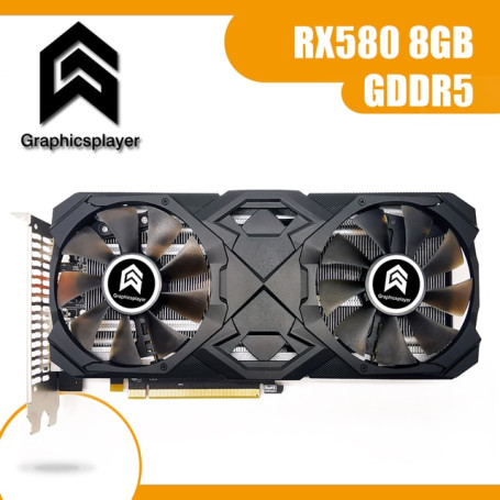 Computer Graphics cards  RX 580 Series  256Bit 2048SP GDDR5 Video Cards  placa de video For AMD RX