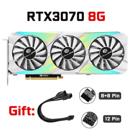 MLLSE Graphics Card RTX 3070 8GB NVIDIA GPU 12Pin GDDR6 256bit HDMI*1 DP*3 PCI-E 4.0 x16 rtx 3070 8gb Gaming Video card