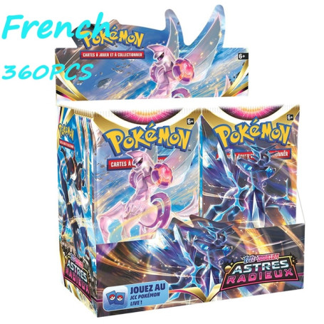 Pokemon 360Cards Toys Spanish French English SILVER TEMPEST Lost Origin Astral Radiance Brilliant Stars Collection Box Card