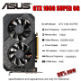 Used ASUS TUF GTX 1660 super 6GB GAMING Video Cards GPU Graphic Card GTX 1660S 6G
