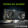 Lexindar Original Refurbished RX580 570 2048SP 8GB Graphic Card GPU for Gaming Mining Computer Parts Components