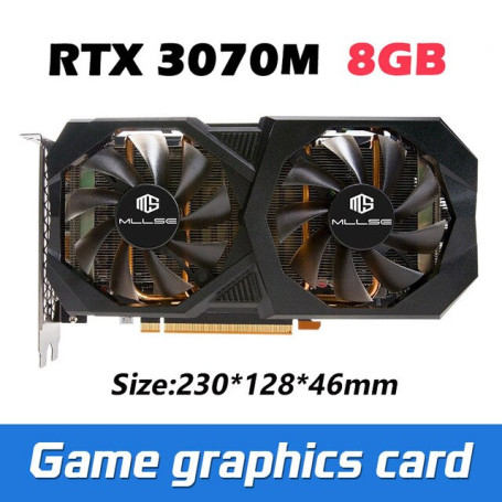 MLLSE RTX3070M 8GB Graphics Card Nvidia GDDR6 256bit 8nm 1750MHz Computer Video Card Gaming PCI Express 4.0 x 16 DP*2 HDMI*2