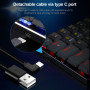 REDRAGON ASHE Pro K626P-KBS RGB Super slim Mechanical Gaming Keyboard USB Support Bluetooth wireless 2.4G 78 Keys for Compute PC