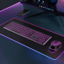SeenDa Bluetooth Wireless Keyboard Backlit 7 Color Rechargeable Keyboard Illuminated Multi-device Full Size Keyboard for Office