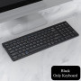 Wireless Bluetooth Keyboard Three-mode Silent Full-size Wireless Keyboard and Mouse Combo for Notebook Laptop Desktop PC Tablet