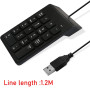 Mini Wireless Numeric Keyboard 2.4GHz  Numpad 18 Keys Digital Pave numpad for Accounting Teller Laptop Notebook Tablets