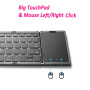 Foldable Bluetooth 5.1 Mini Keyboard with Touchpad for Windows Android ios mac computer tablet pc phone etc.