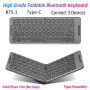 Foldable Wireless Bluetooth Keyboard USB Type C for Windows Android ios for ipad computer tablet pc phone keyboard
