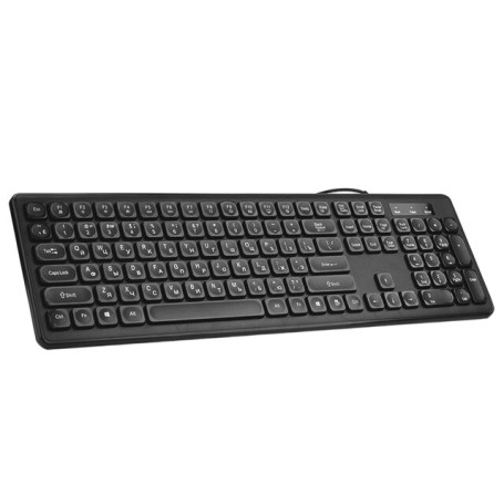 Wired Keyboard Russian 108 Keys Chocolate Keycaps USB Office Keyboard Wired Ergonomics Computer PC Laptop Keyboards RUS+English