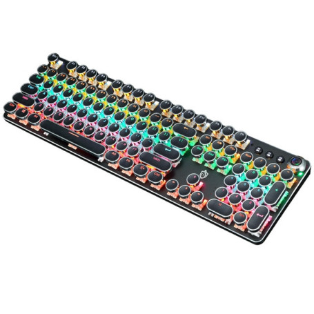 Retro punk 104 Keys Gaming Keyboard Wired Mechanical Keyboard RGB Backlit keyboard Computer E-sports Peripherals for Desktop