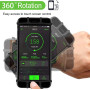 Wristband Phone Holder Mobile Removable 360°Rotating Running Phone Wrist Bag Takeaway Navigation Arm Bag for Fitness Cycling