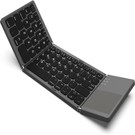 Wireless Folding Bluetooth Keyboard With Touchpad For Windows Android IOS Phone Multi-Function Button Mini Tastat