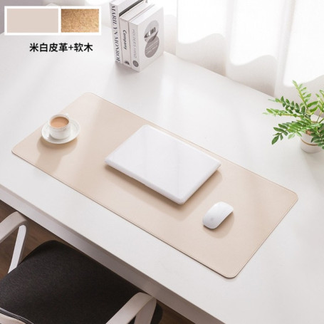 Large Office Desk Protector Mat PU Cork Leather Waterproof Mouse Pad XXL Desktop Gaming Mouse Pad PC Accessories Mousepad