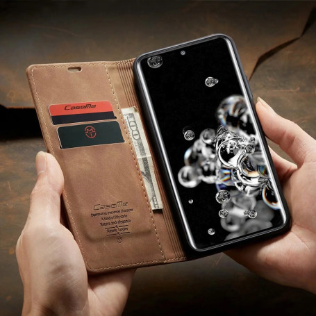 Matte Leather Flip Cover for Samsung A71 A51 A70 A50 A40 A30 A20 A10 Wallet Case S21 5G S20 Ultra Note 10 Plus S10 S10e S9 S8 S7