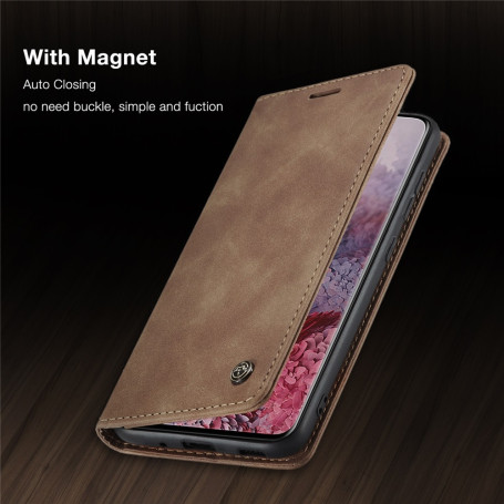 Matte Leather Flip Cover for Samsung A71 A51 A70 A50 A40 A30 A20 A10 Wallet Case S21 5G S20 Ultra Note 10 Plus S10 S10e S9 S8 S7