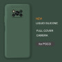 New Full Cover Liquid Silicone Phone Case For Xiaomi Poco X3 Nfc M2 F2 Pro X2 global Original Soft Protective Back Covers Cases