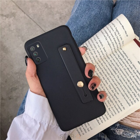 Wrist Strap Phone Holder Silicone Case For Xiaomi Poco M3 X3 Nfc F3 X2 F2 pro Pocophone F1 Finger Grip Soft Back Cover cases