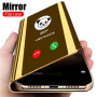 Smart Mirror Flip Case for Samsung Galaxy A51 A90 A72 A71 A52 A03s A42 A41 A32 A22 A21 A12 Luxury Leather Protective Phone Cover