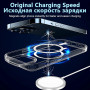 Transparent Magnetic Case For Wireless Charge Case For iPhone 14 13 12 11 Pro Max Mini X XR 7 8 Plus SE Shockproof Cover