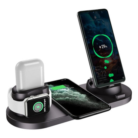 30W 10 in 1 Wireless Charger Stand Pad For iPhone 14 13 12 Apple Watch Qi Fast Charging Dock Station for Airpods Pro iWatch 8 7